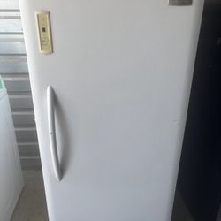 White Frigidaire Standing Freezer