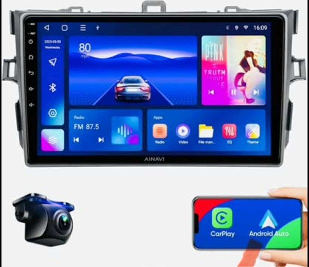 Brand New Double Din Car Stereo For 2009-2012 Toyota Corolla (Android Auto/Carplay)