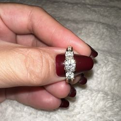 Diamond Triple Halo Engagement Ring 14k Yellow Gold