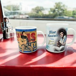 2 Elvis Presley Collectable Mugs 