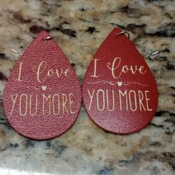 I Love You More earrings