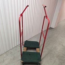 HEAVY DUTY 1000LB FURNITURE MOVING 4-WHEEL DOLLY w/SIDE BARS BULKY CONSTRUCTION DOORS WINDOWS DRYWALL METAL CASTORS POLYURETHANE WHEELS 20" X 32"