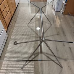6 seater Modern Glass dining Table