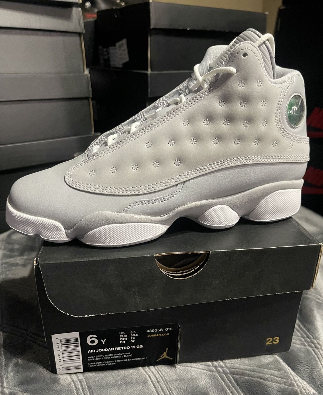 13 Wolf Grey Jordan 13 Pink And Grey Grey Air Jordans 13 Womens