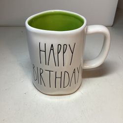 Rae Dunn Happy Birthday Mug 