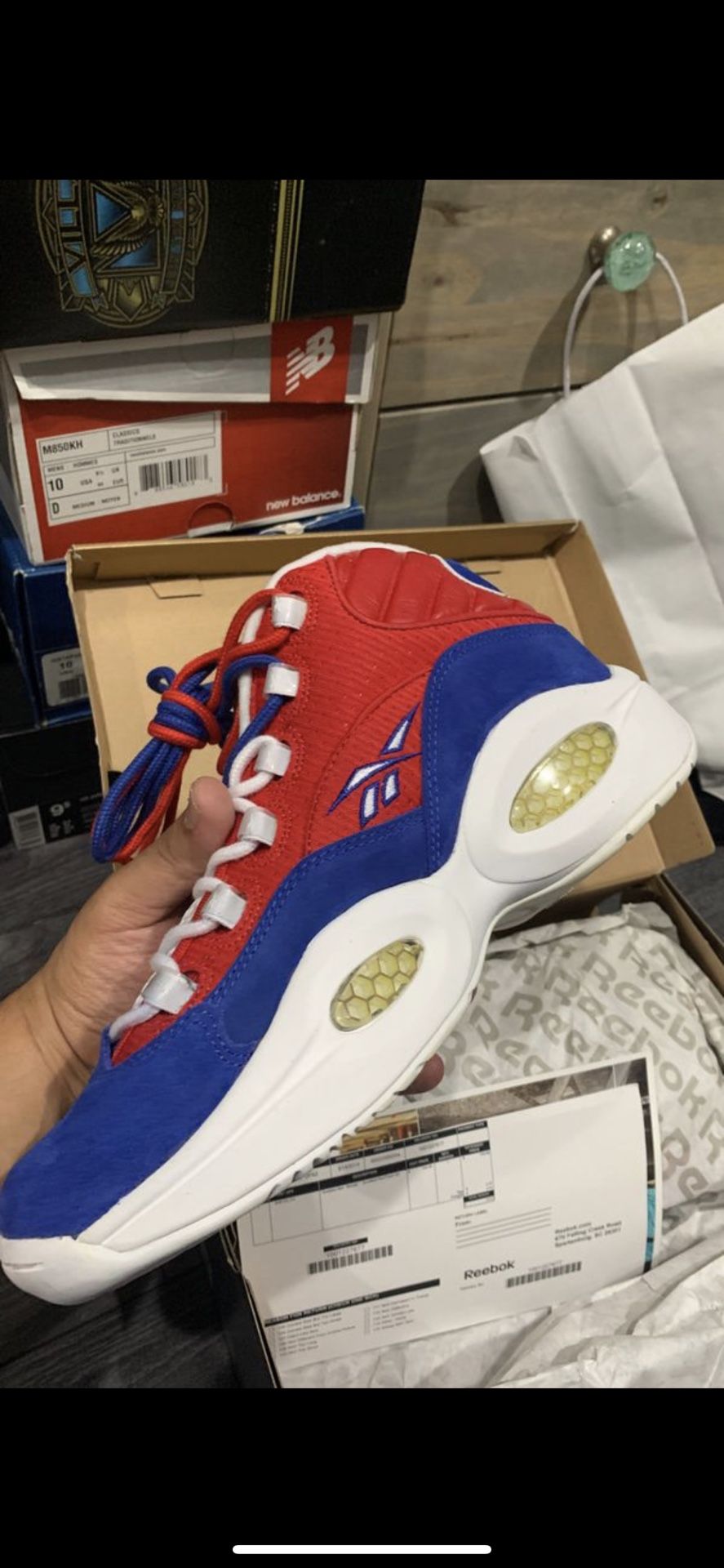 Reebok Question Banner Size 9.5 For Sale Deadstock