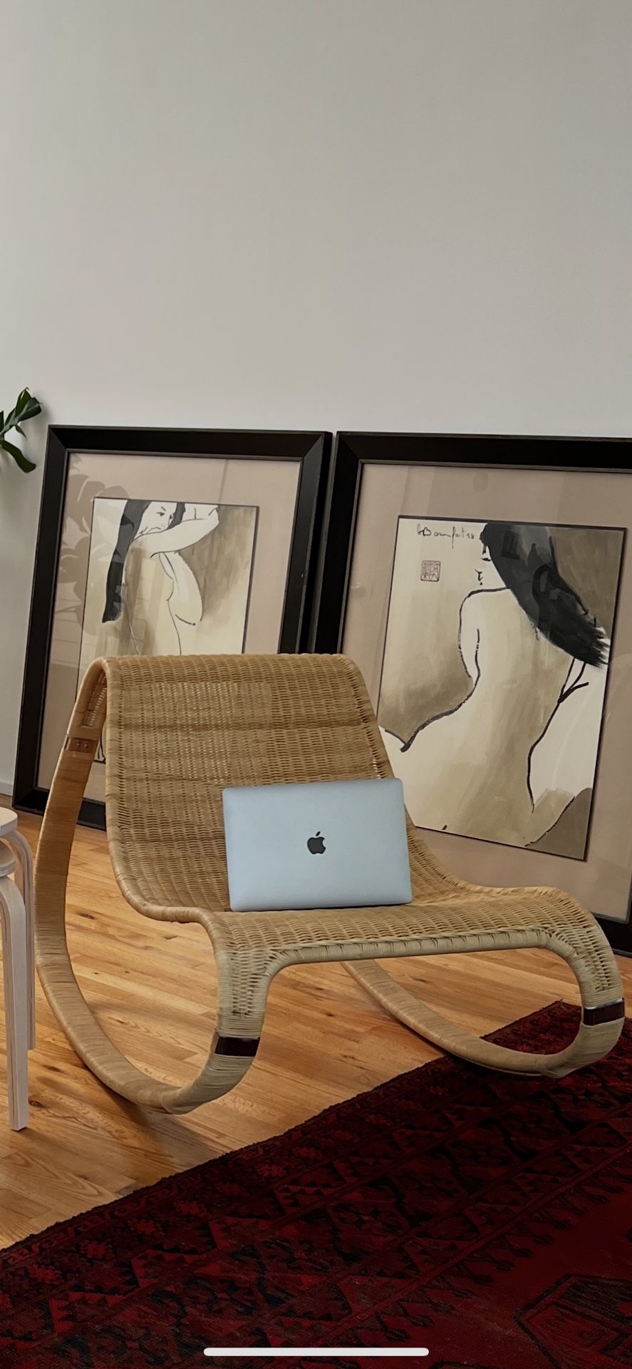 Chair - Vintage James Irvine Rocking Chair For iKEA 