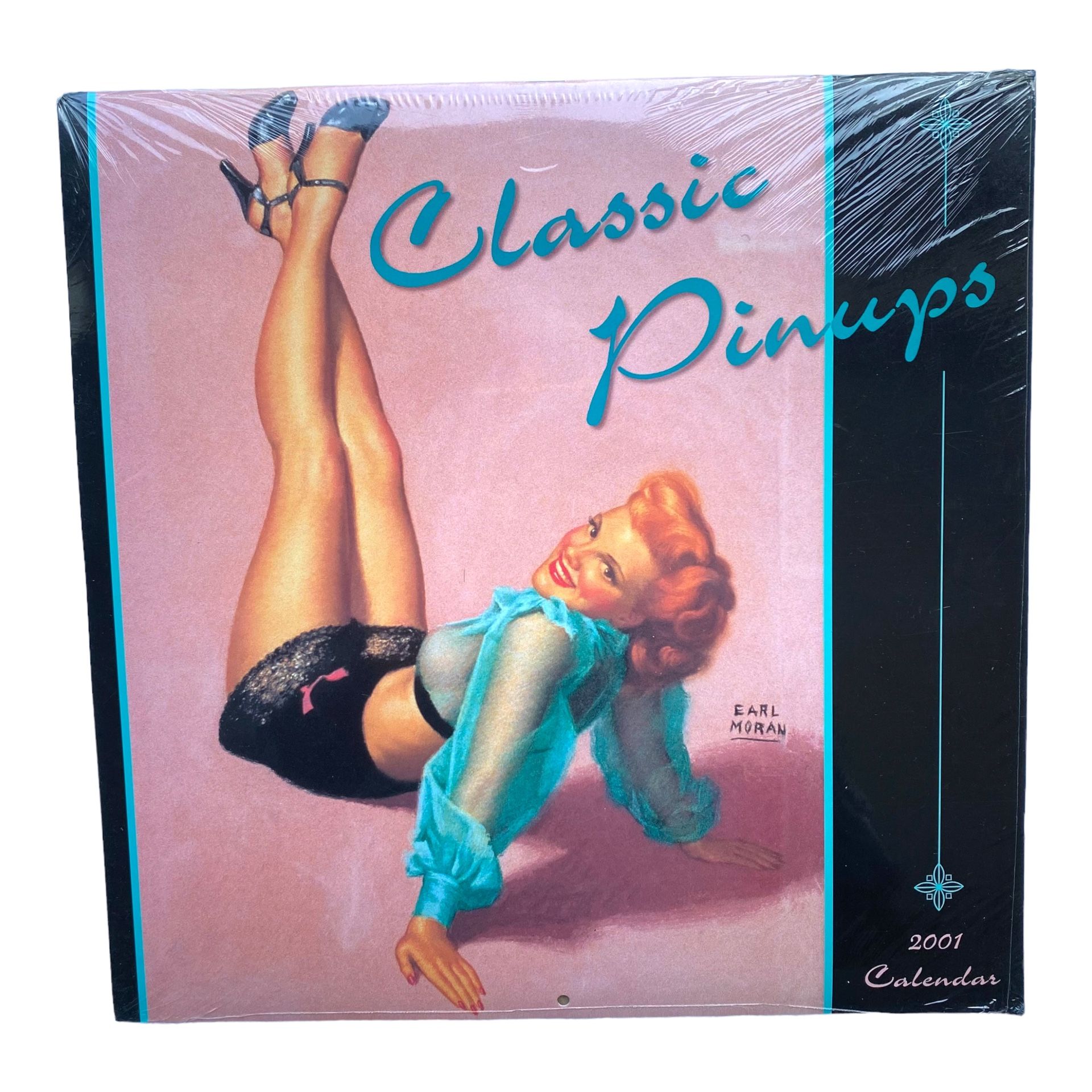 CEDCO 2001 Classic Pinups Calendar - Earl Moran & Gil Elvgren Art - Deadstock New NIP