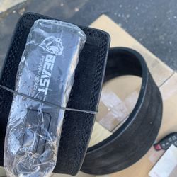 Beastpowergear Weight Lifting Belt With Lever Buckle 4" wide,10mm Thick |Genuine Leather | Back Support 