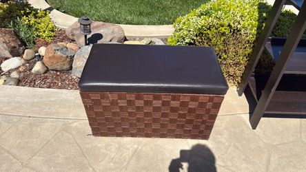 Storage trunk with seat top