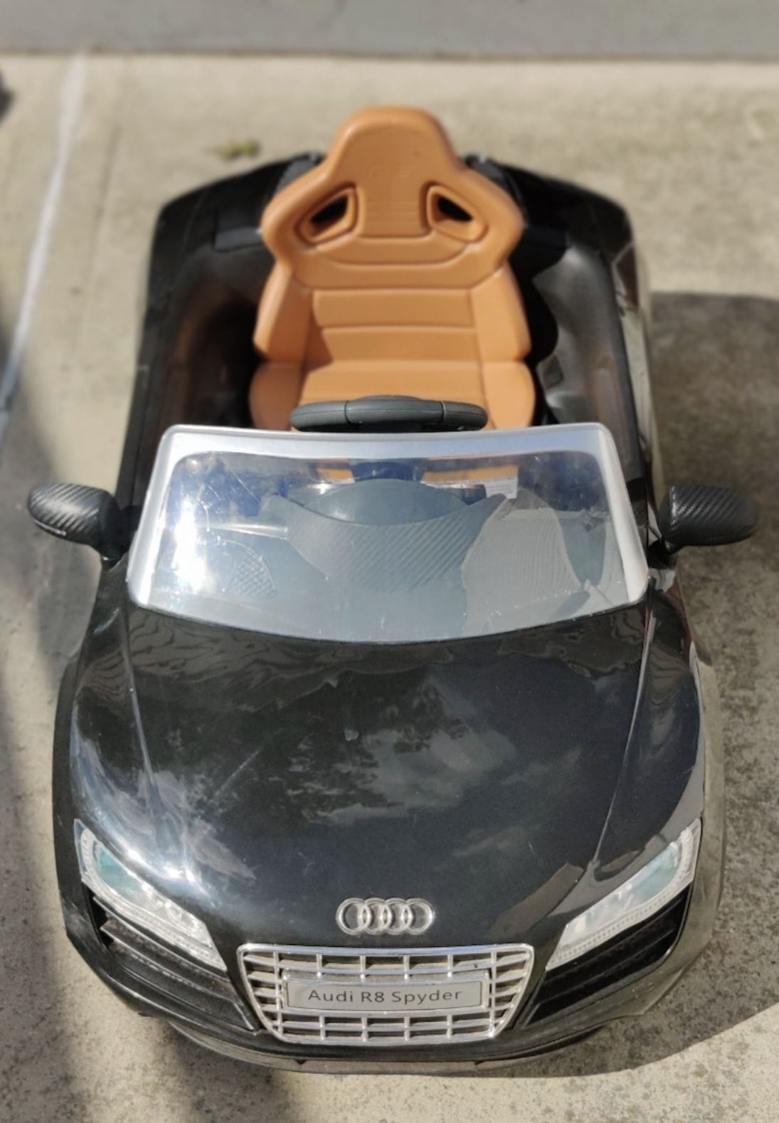 Electric powered ride on Audi R8 spyder for toddlers