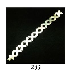 6.75" x 15mm Heavy Solid Sterling Silver X-Link Bracelet, Made in Mexico