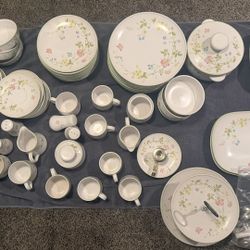 Fine China - Noritake Progression “Clear Day” 9080 Japan – Large Vintage Dinnerware Set