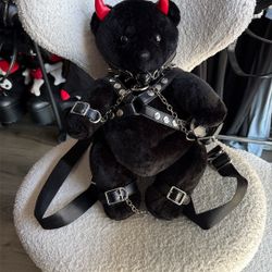 Tormented Teddy Backpack Purse