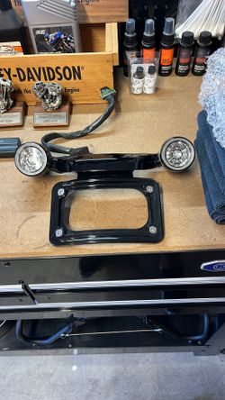 Harley Road Glide Turn Signal And Curved License Plate