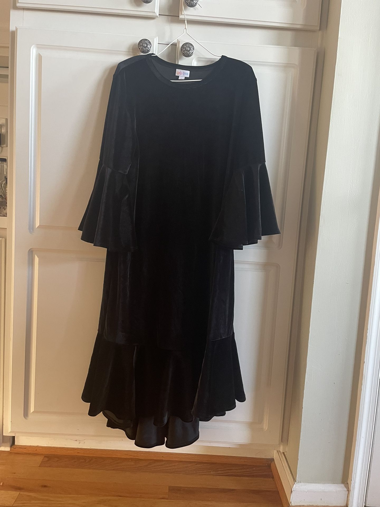 LuLaRoe Black Ruffle Dress