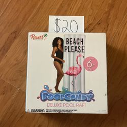 New $20! Pool Candy Deluxe Pool Raft Over 6 Feet