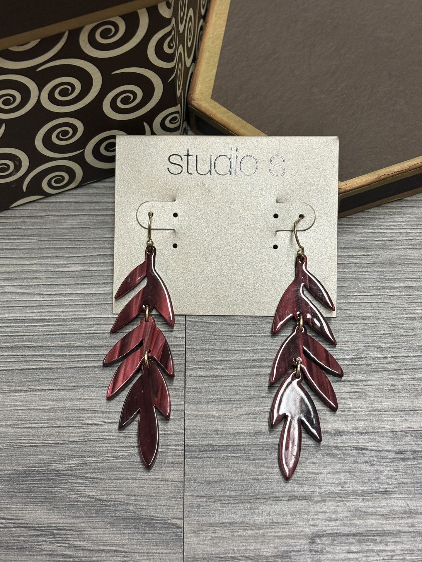 Red Feather-inspired Earrings
