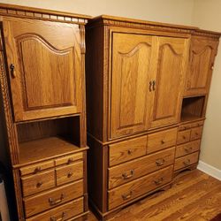 Oak Cabinets Vintage 