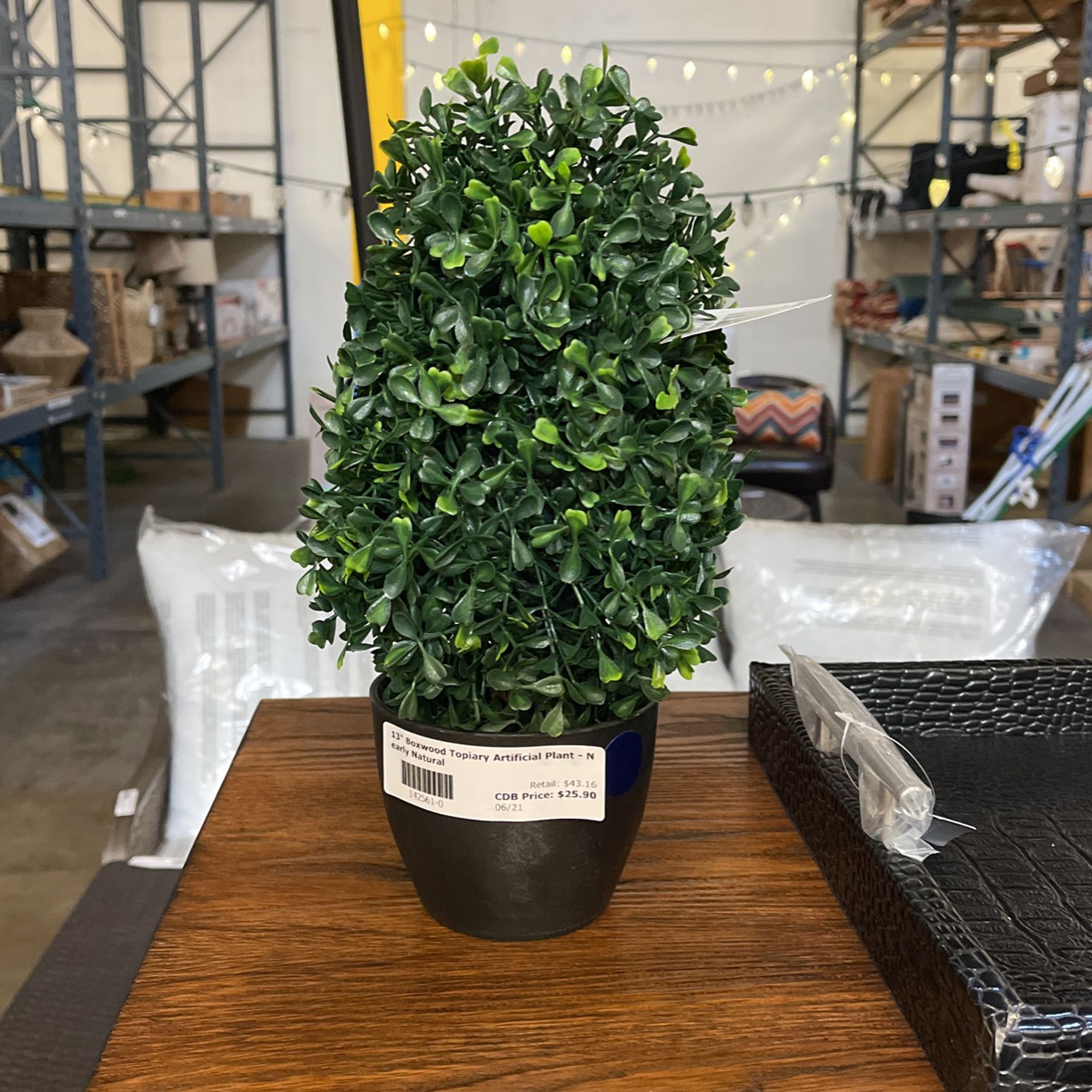 13” Boxwood Topiary Artificial Plant 
