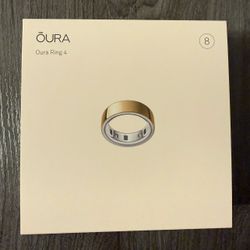 Oura Ring Gen 4 - Gold Size 8 - Smart Ring