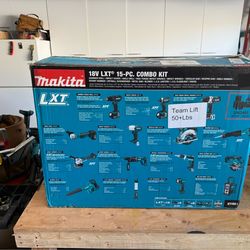 Makita 15 piece cordless combo kit