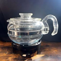 Vintage (1960's) Pyrex Glass Tea Pot 