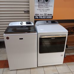 Smart Maytag Washer 5.3 Cf And Dryer 7.5 Cf