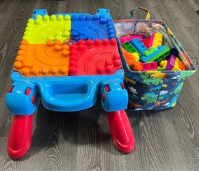 Kid Lego and Lego table $10 Table Folds Toy