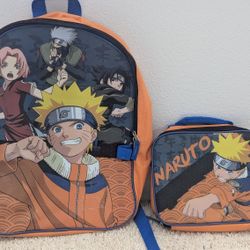 Naruto Backpack And Lunchbox Set
