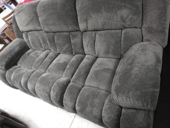 Very comfy Grey Reclinable Sofa+Love
