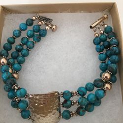 Sterling Silver and Turquoise bracelet - Paige Wallace - designer