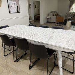 White Dining Table 