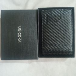 SLIM CARD WALLET FOR MENS & WOMEN'S SMART WALLET MINIMALIST  WITH RFID BLOCKING WITH POP-UP ID WINDOWS & CLIP
