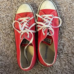 Worn Red Converse 