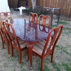 Mesa De Comedor Con 6 Sillas