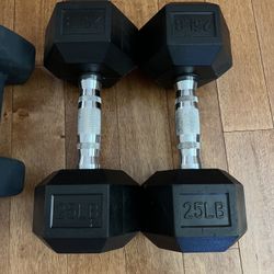 25lb and 15lb Dumbells Sell as Individual Sets 