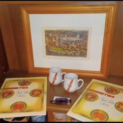 TWA Memorabilia - Framed Print, Menus & Mugs. 1st Class (Johnstown Ohio)