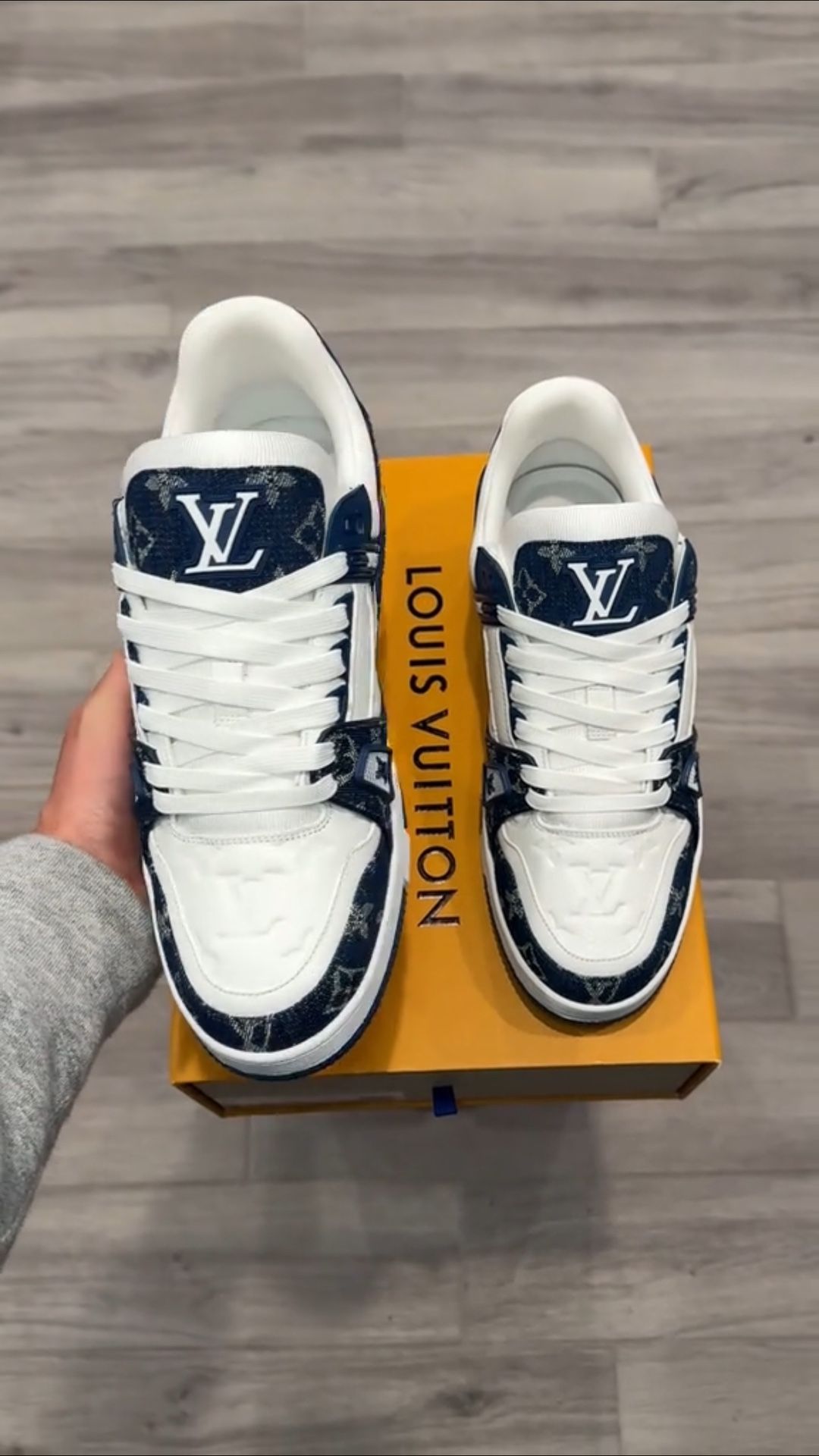 Lv Trainers Dark Blue Brand New Sizes 7 -11