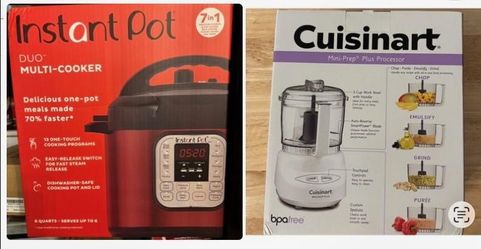 New Instant Pot Duo & Cuisinart Mini prep/processor