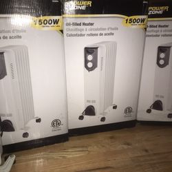Power zone Oil Filled Heater 1500w