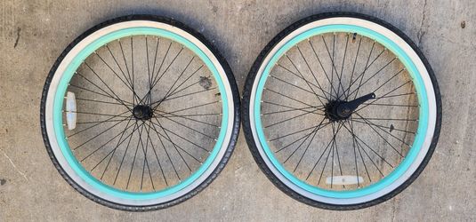 Pair Of Wheel With Tire