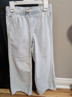 Cat & Jack Casual Striped Pull-On Pants with Drawstring - Girls' Size