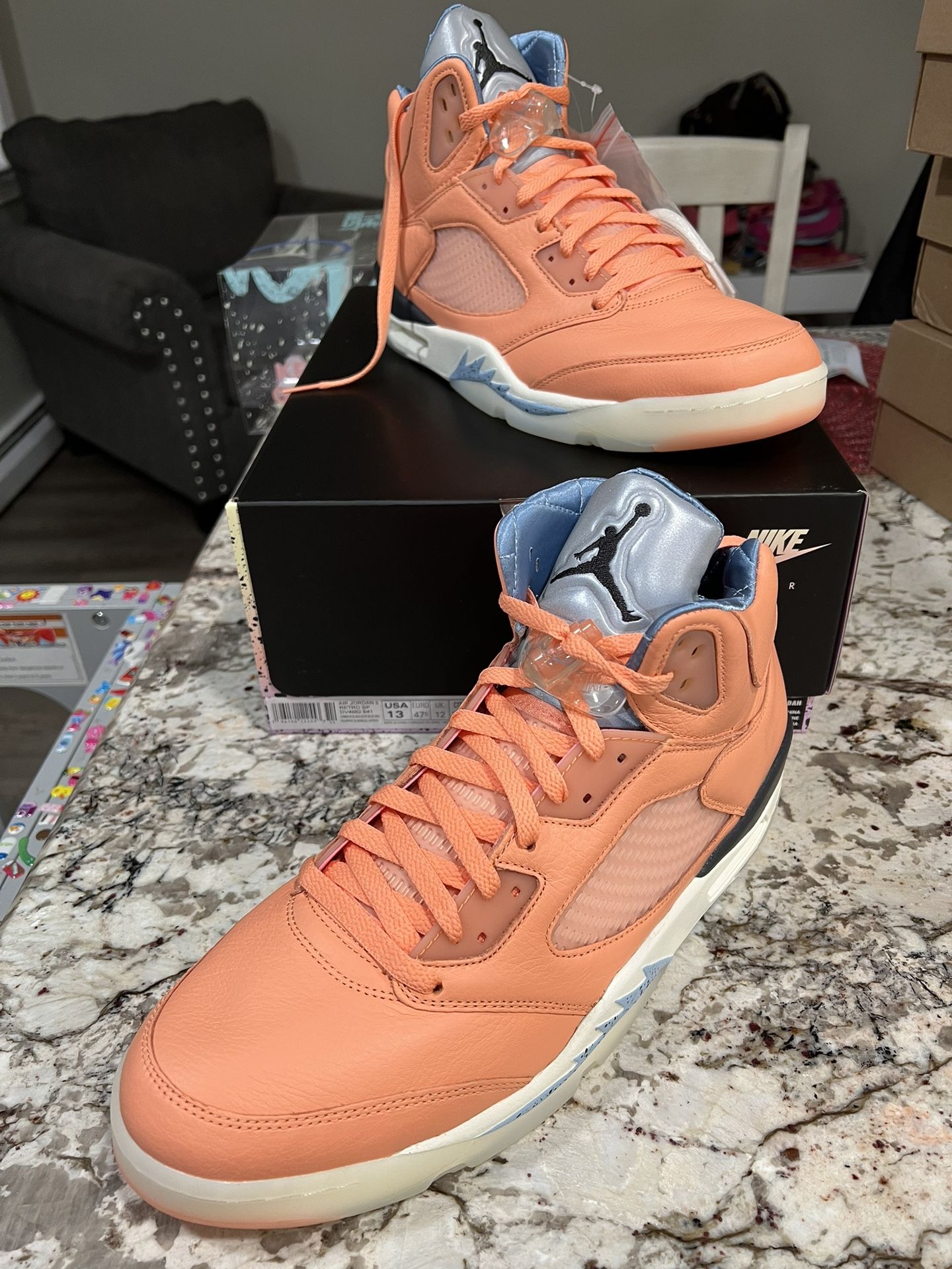 Size 13 Jordan 5 Retro x DJ Khaled We The Best Crimson Bliss  display picture 1