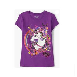 The Children's Place Girls' Short Sleeve Halloween Graphic T-Shirt Size XXL