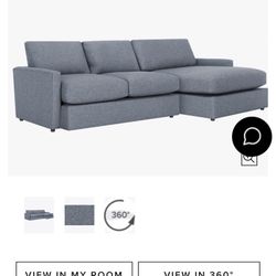 Grey Couch For Sale, Lightly used