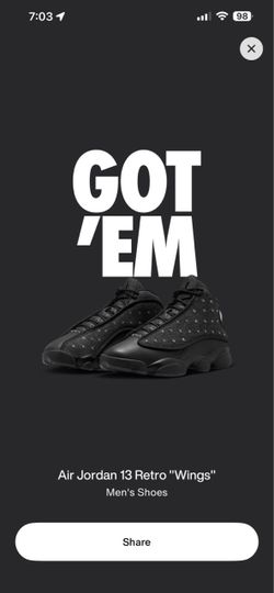 Jordan 13 Retro wings (Size 9.5 In Men)