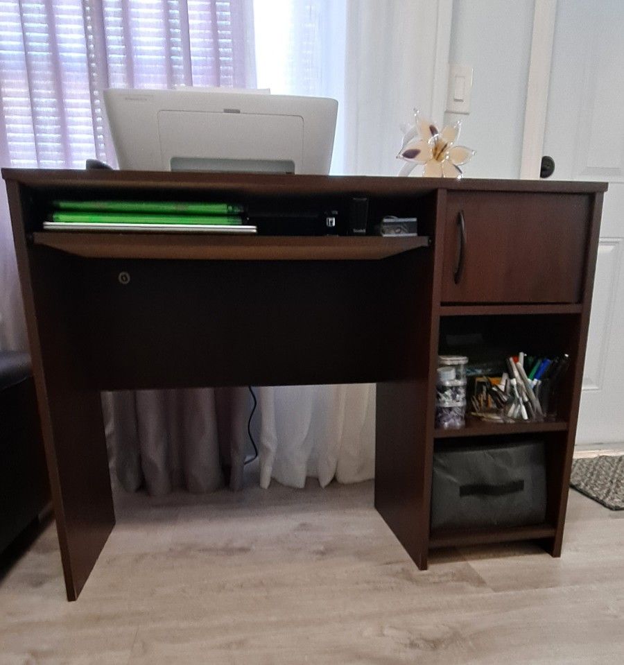 Computer Desk , TV Stand, And Corner Shelf