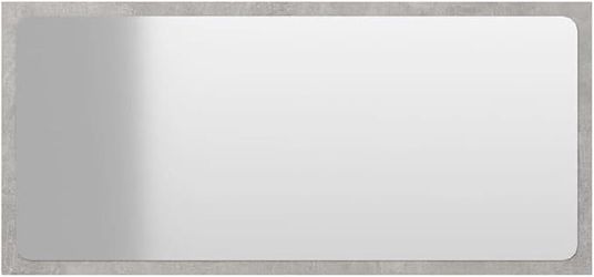 BRWH-B08YJS3MW8   vidaXL Modern Bathroom Mirror in Concrete Gray - 31.5"x0.6"x14.6" - Made of Durable Engineered Wood - Easy to Clean and Assemble