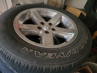 RAM DODGE Rim And Tires (4) 20-inch OEM (Original Equipment Manufacturer) 